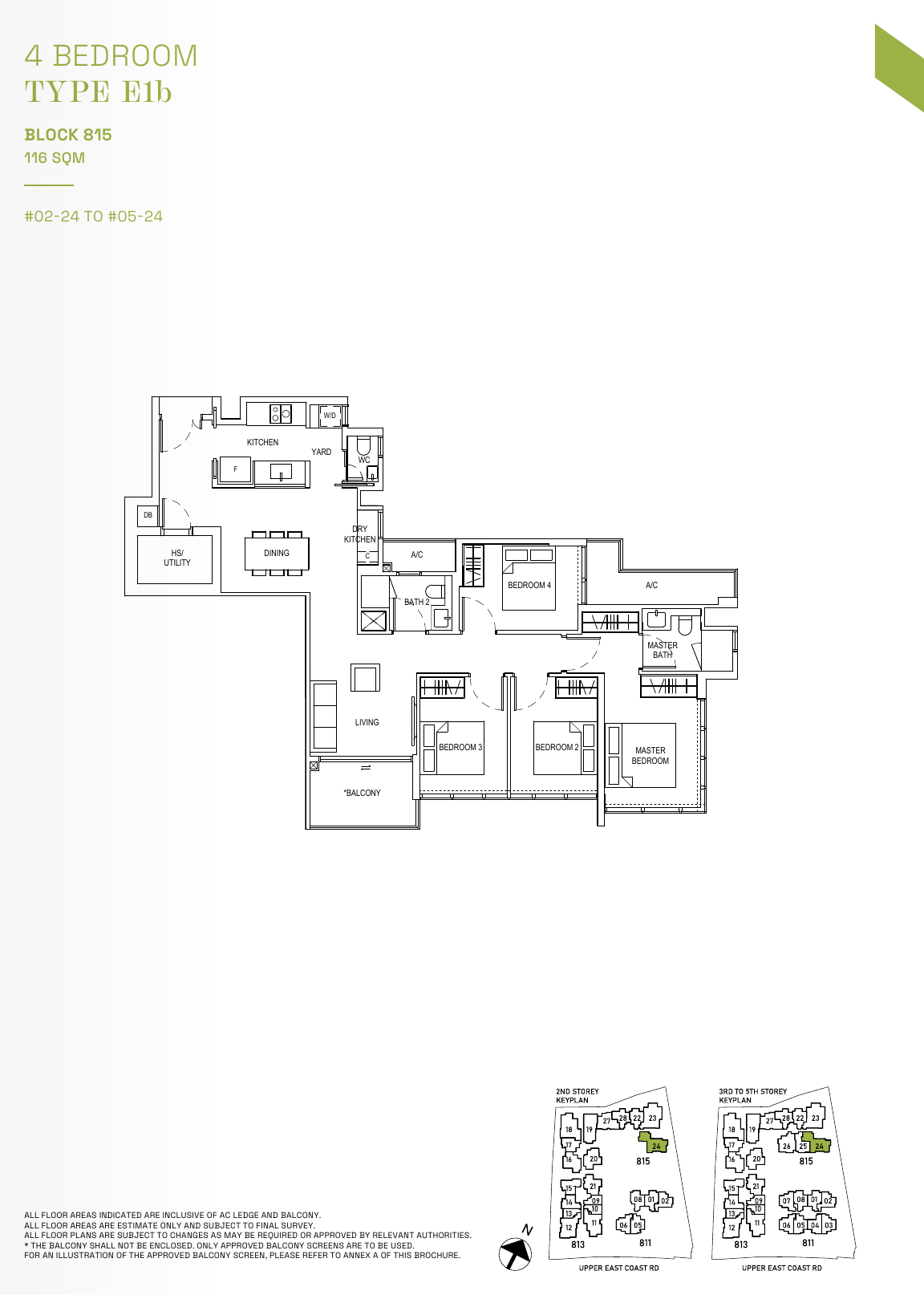 Type E1b · 4-Bedroom · 1,249 sqft
