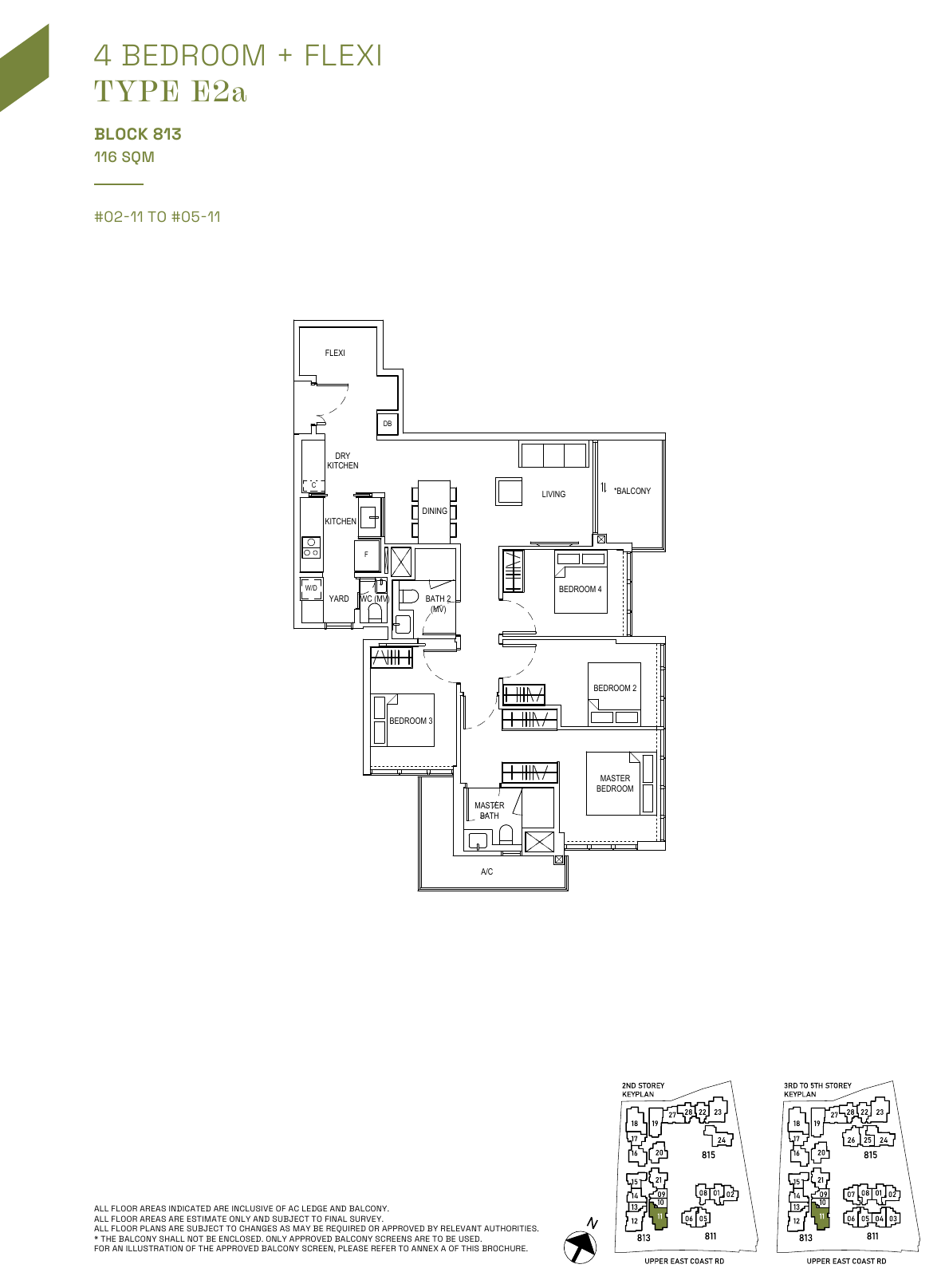 Type E2a · 4-Bedroom + Flexi · 1,249 sqft